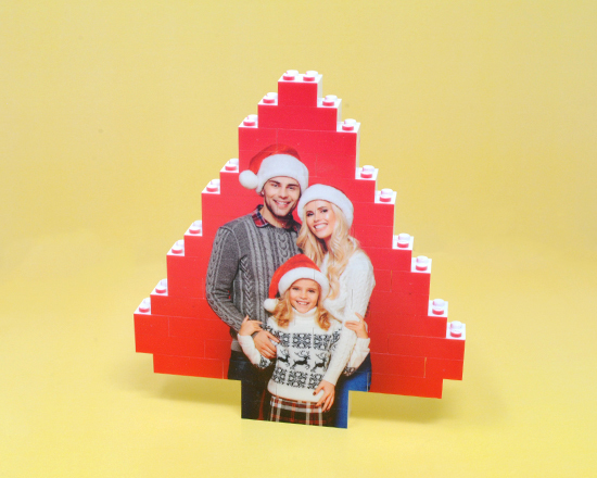 puzzle albero in mattoncini idea regalo natale