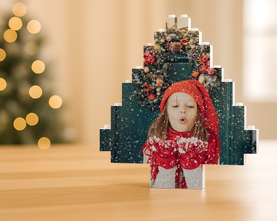 puzzle in mattoncini albero personalizzato con foto