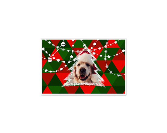 Grafica di Natale su bigliettino personalizzato