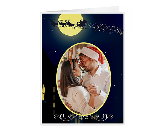 Card personalizzata con le tue foto per augurare Buon Natale
