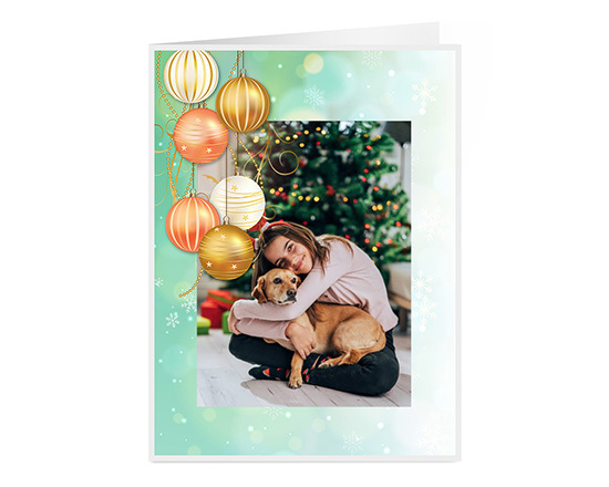 Card natalizia con foto per i tuoi auguri personalizzati