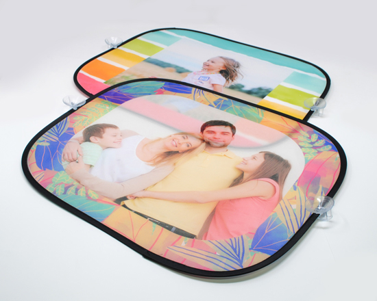 stampa parasole per finestrini laterali con immagini e grafiche