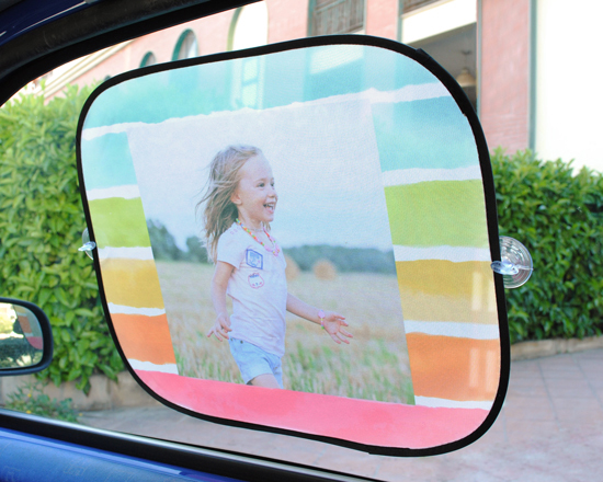 tendina parasole per finestrino laterale stampata con foto