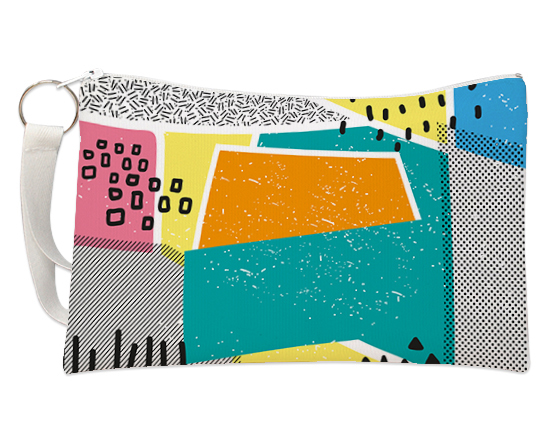 Pochette con grafica astratta