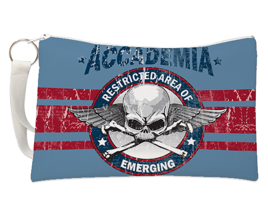 Pochette con grafica accademia