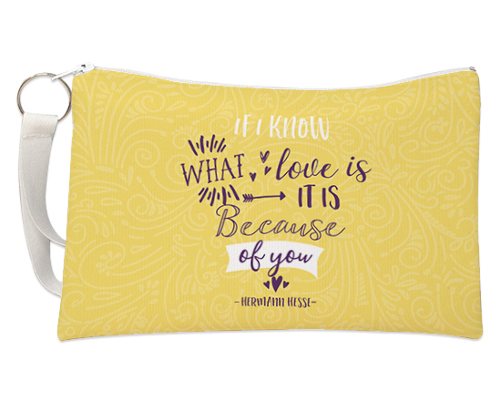 Pochette con grafica because of you