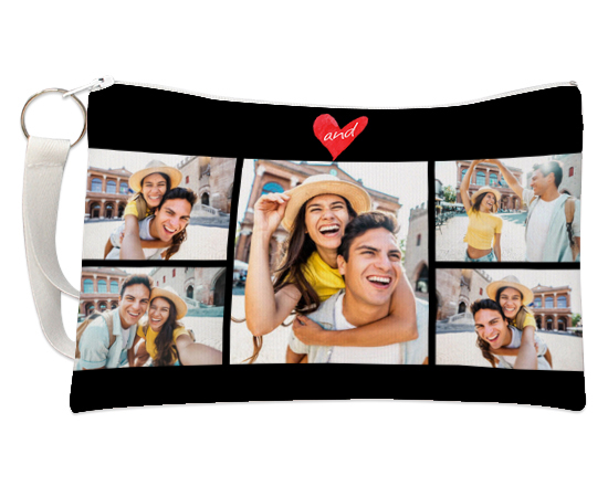 Pochette collage con cuore