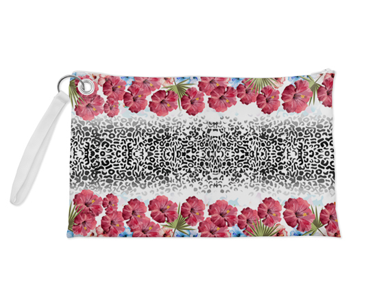 Pochette con grafica con fiori