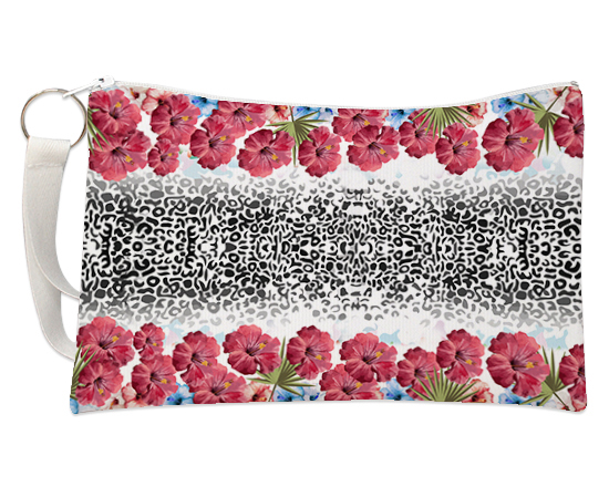 Pochette con grafica con fiori