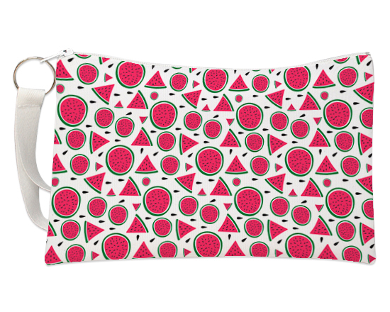 Pochette con grafica meloni