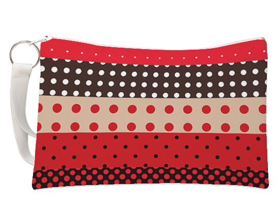 Pochette con grafica pois colorati