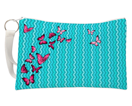 Pochette con grafica farfalle