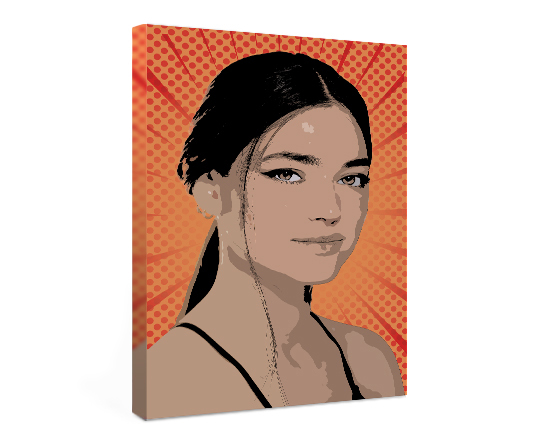 Pop art 1 riquadro effetto cartoon