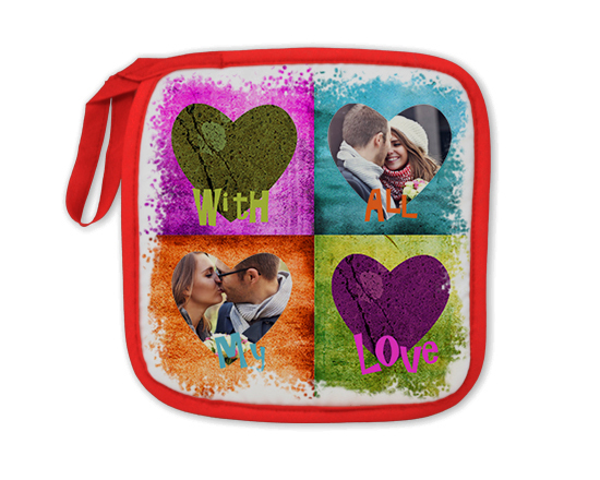 La presina dal bordo rosso per le tue foto