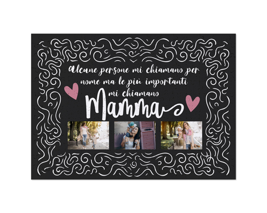 Puzzle A3 con dedica per la mamma