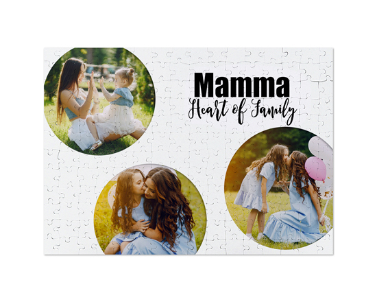 crea il tuo collage di immagini per la mamma sul puzzle A3