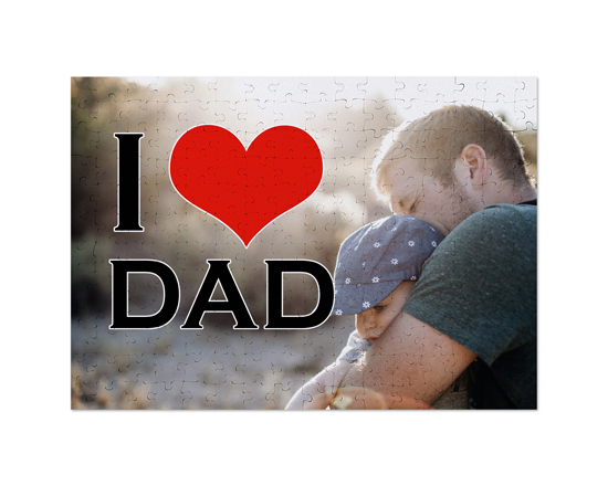 Puzzle A3 con immagine e grafica Love Dad