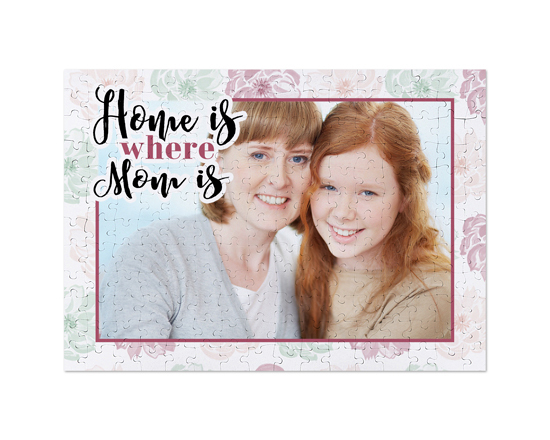 Puzzle A3 personalizzato con foto e grafica Mum is home