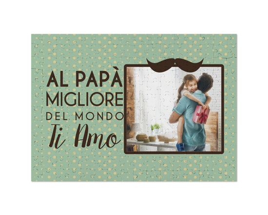 Puzzle A3 con grafica per il papà e immagine