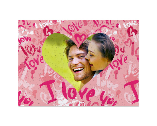 Grafica romantica per il tuo foto puzzle A3