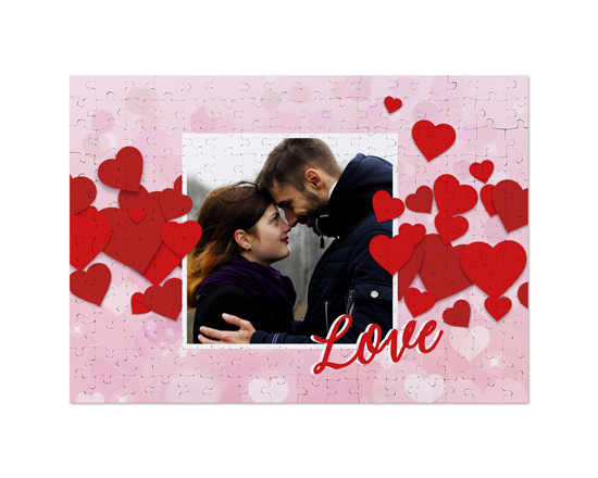 Puzzle A3 con foto e grafica Storm of hearts