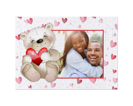 Puzzle A3 personalizzato con foto e grafica Sweet teddy bear