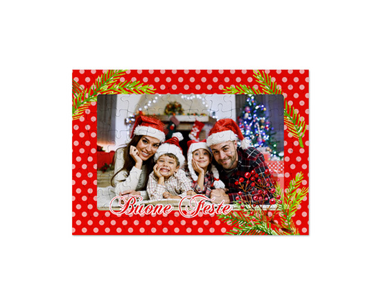 Puzzle formato A4 Bacche natalizie