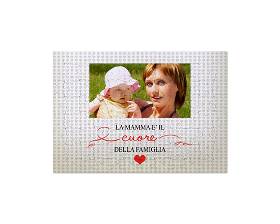 Puzzle formato A4 con grafiche per la mamma