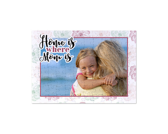 Puzzle formato A4 Home is mom