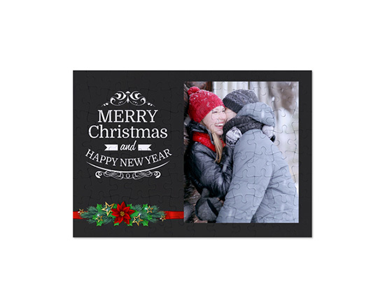 Puzzle formato A4 Merry Christmas