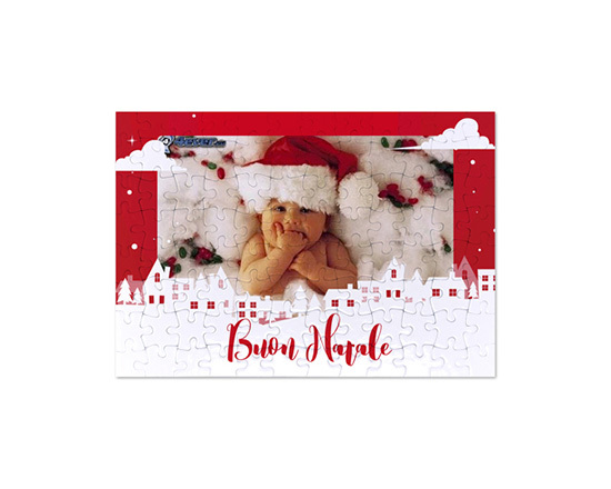 Puzzle formato A4 città innevata