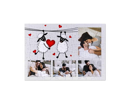 Puzzle formato A4 Sweet sheep