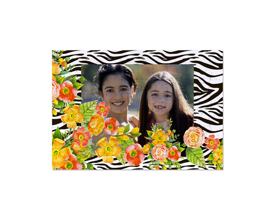 Puzzle formato A4 con grafica zebrata