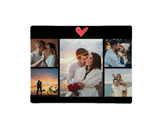 Puzzle Baby 24x19 “Cuore Rosso” personalizzabile