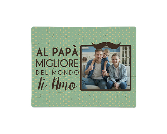Puzzle Baby 24x19 “Ti amo papà” personalizzabile