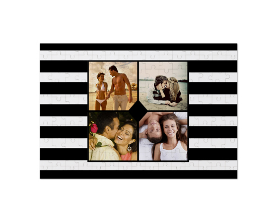 Puzzle in legno big Black bands