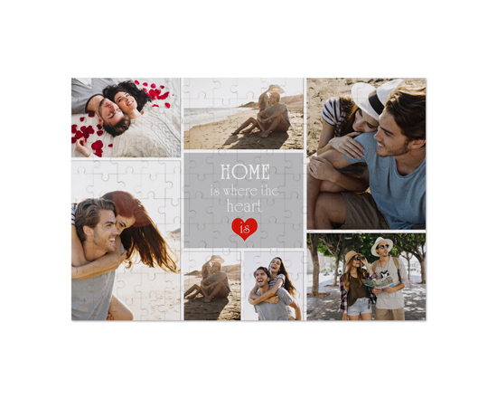 Puzzle in masonite grande collage home