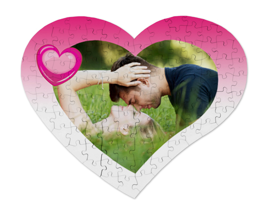 Puzzle Cuore in Legno A3 Love