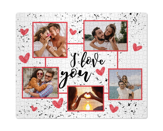 Puzzle Medio 51x41 “I love you” personalizzabile