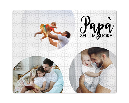 Puzzle Medio 51x41 “miglior papà” personalizzabile
