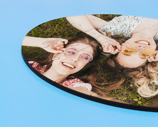 Puzzle rotondo in legno da 24 pezzi