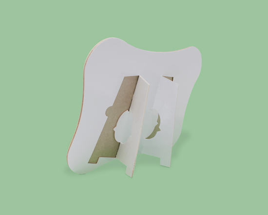 piedistallo puzzle con cornice fiocco
