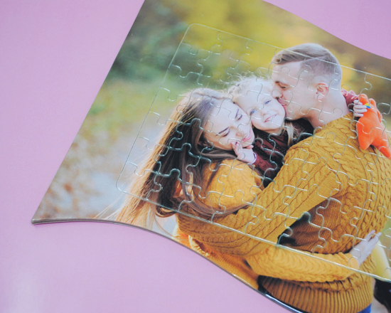 Particolare puzzle personalizzato con cornice