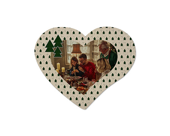 Alberelli stilizzati per il foto puzzle cuore