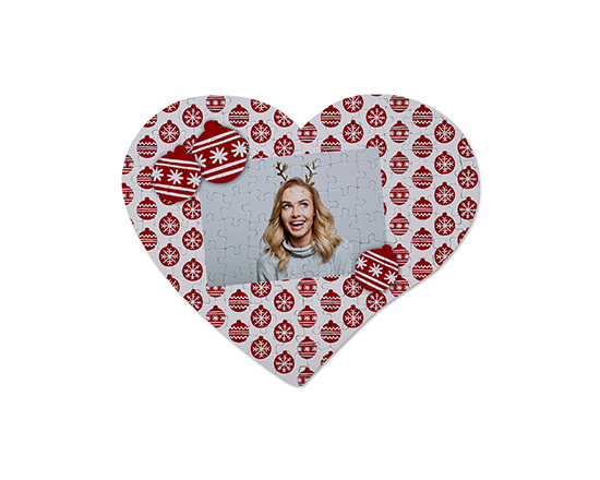 Palline rosse per la stampa del tuo puzzle a cuore