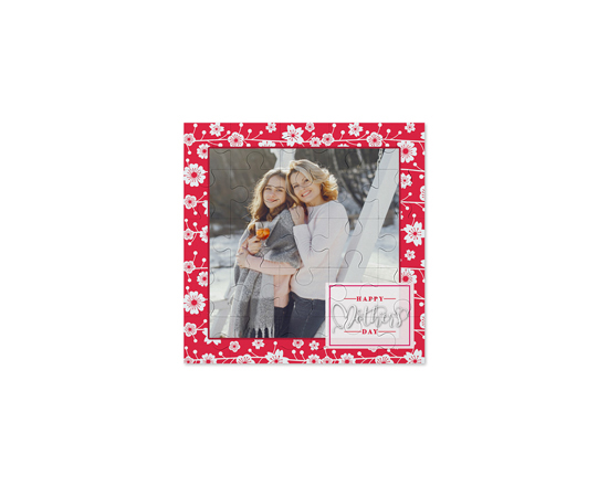 Puzzle legno quadrato Mother's day