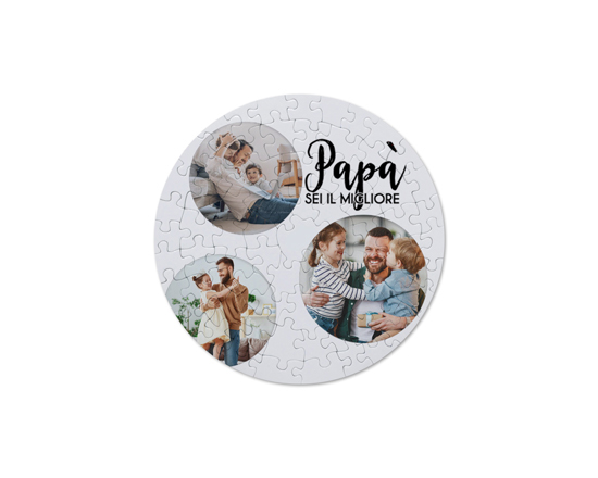 Puzzle rotondo Papà sei il migliore