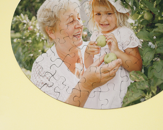 Particolare Fotopuzzle rotondo