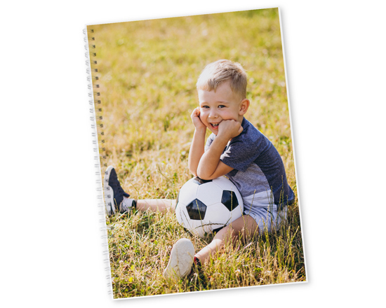 quaderno personalizzato con spirale in formato a4