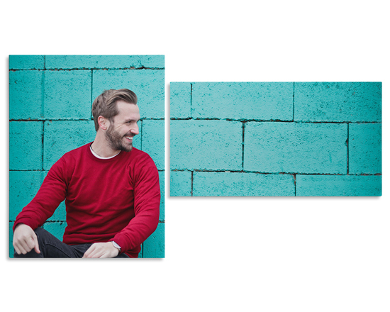 Tela suddivisa in maniera asimmetrica per arredare i tuoi ambienti moderni